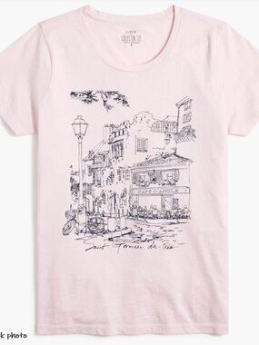 NWT J. Crew Factory French Paris Cafe Collector T-shirt NEW